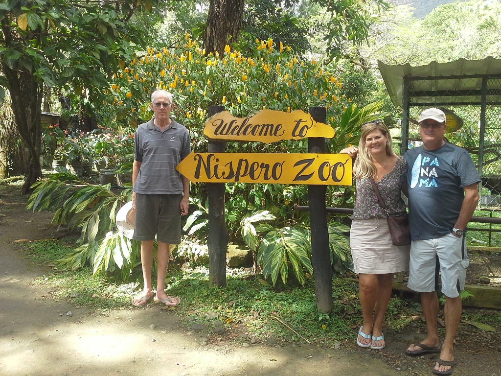 At entrance to the zoo